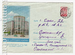 USSR Art Covers 1957 383 P  1957 14.03 Moscow. Central telegraph . Paper blue. Used.