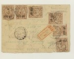 Postage 30-  1a Russia 1922 envelope from Petrograd to Revell through Tallinn