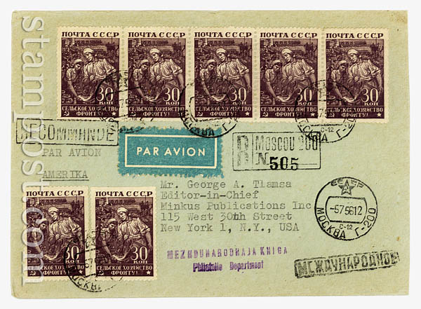 6 Postage  1956 