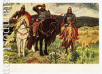 Почтовые карточки 1946 - 1970 1  1953 18.03 Богатыри. Художник Васнецов В.М.